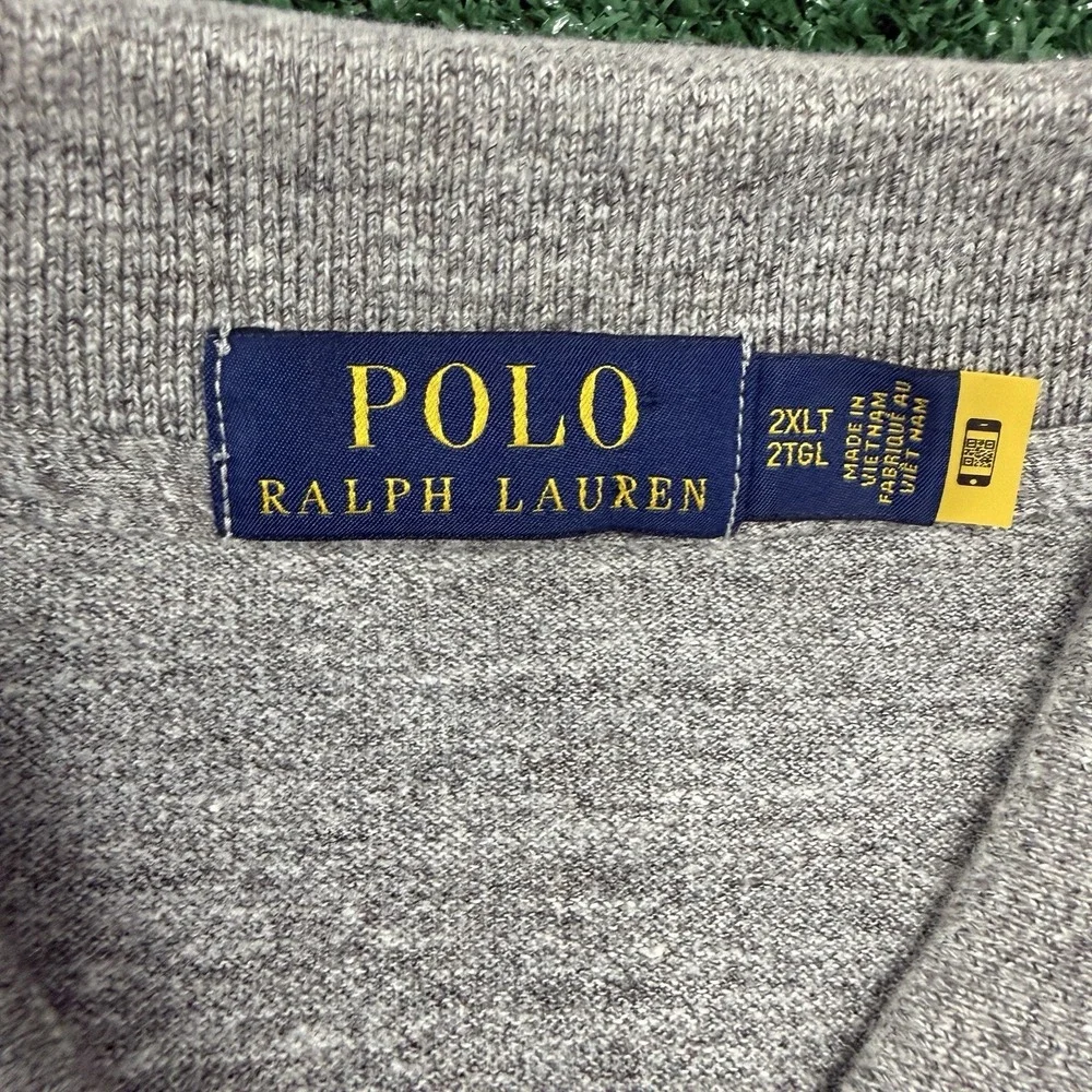 Polo Ralph Lauren Men's Short Sleeve Polo Shirt Size 2XLT Gray